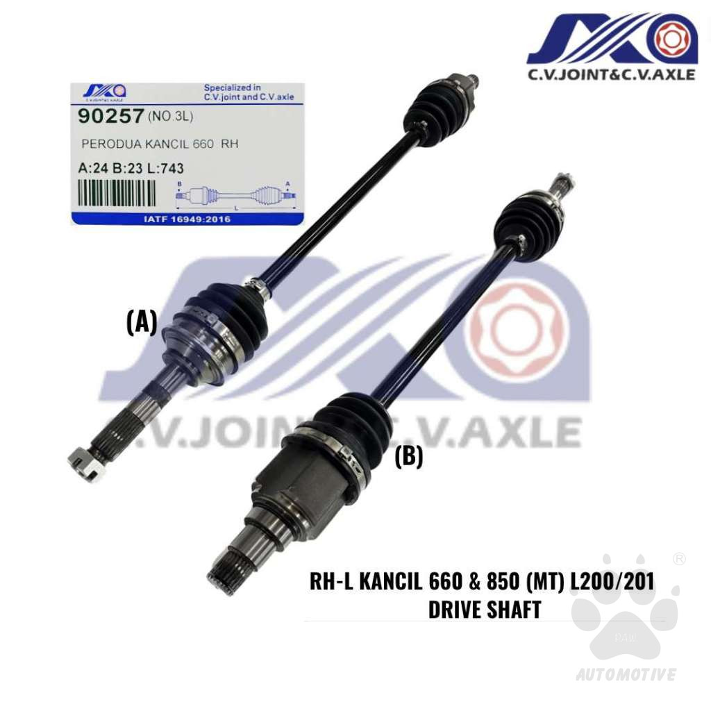 90257 JXA Drive Shaft (1pc) - Perodua Kacil 660 & 850 (MT) (Right - Long)