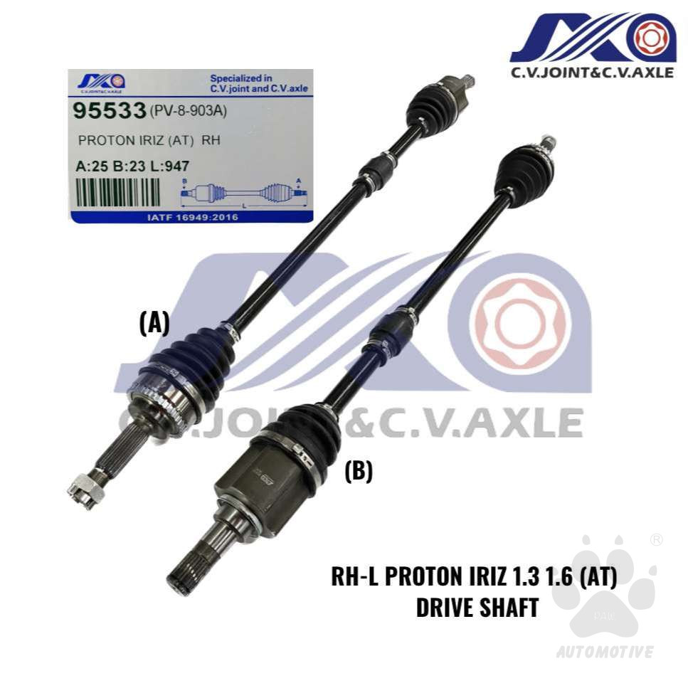 95533 JXA Drive Shaft (1pc) - Proton Iriz 1.3/ 1.6, Persona VVT (CVT) (Right - Long)