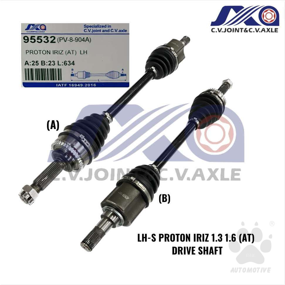 95532 JXA Drive Shaft (1pc) - Proton Iriz 1.3/ 1.6, Persona VVT (CVT) (Left - Short)