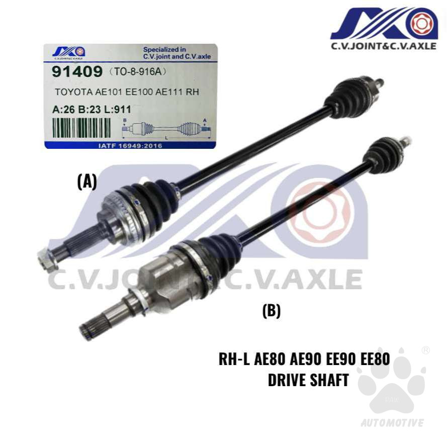 91409 JXA Drive Shaft (1pc) - Toyota Corolla AE101, EE100, AE101 (Right - Long)