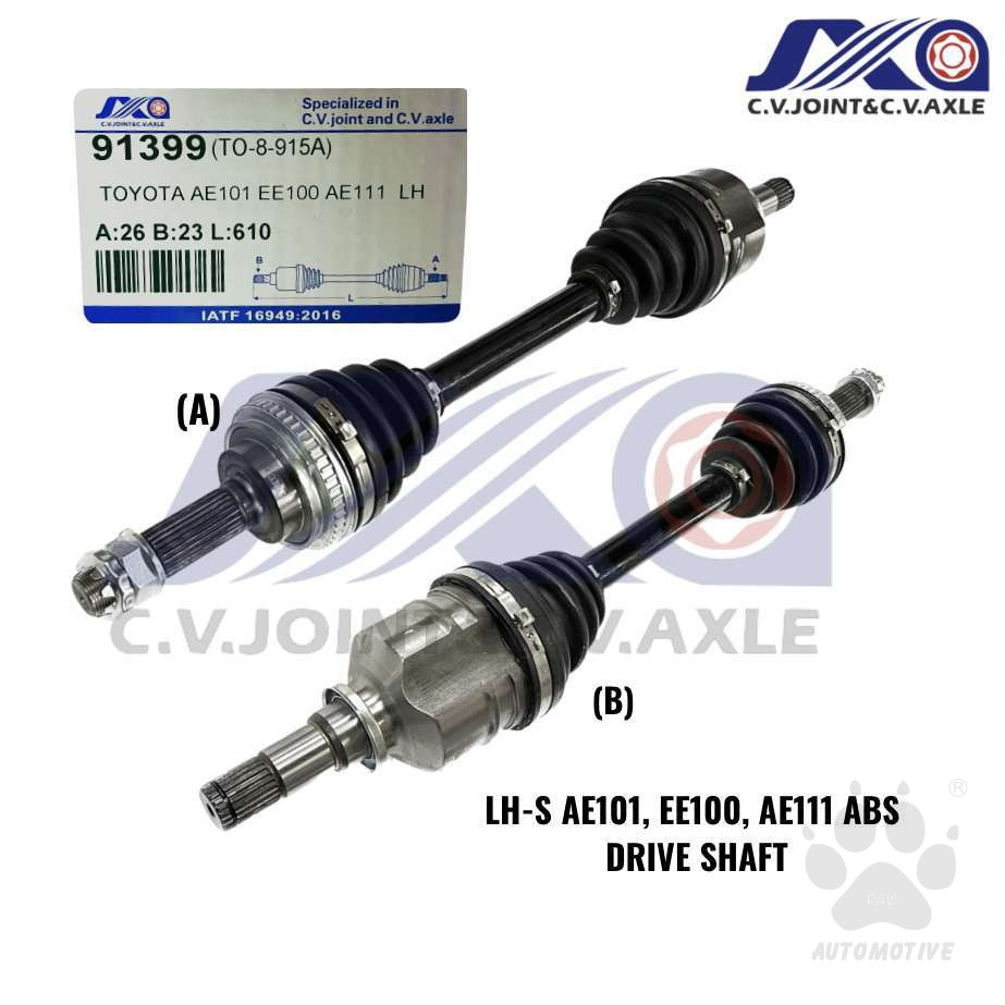 91399 JXA Drive Shaft (1pc) - Toyota Corolla AE101, EE100, AE101 (Left - Short)