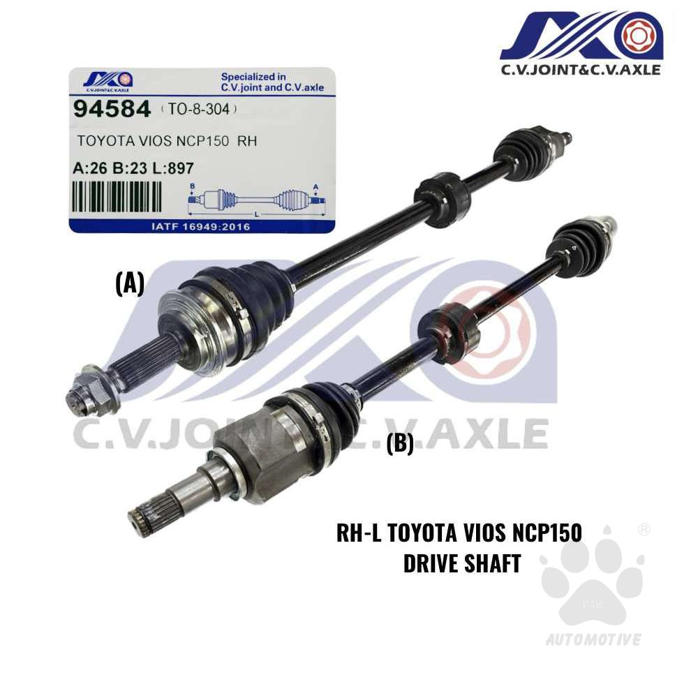 94584 JXA Drive Shaft (1pc) - Toyota Vios NCP150/ NSP151 (Right - Long)
