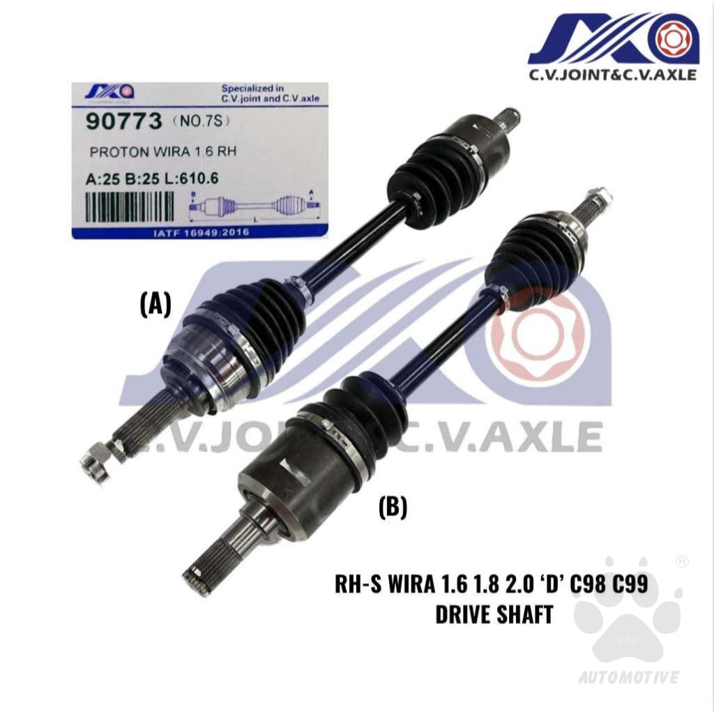 90773 JXA Drive Shaft (1pc) - Proton Wira 1.6/ 1.8/ 2.0 (Right - Short)