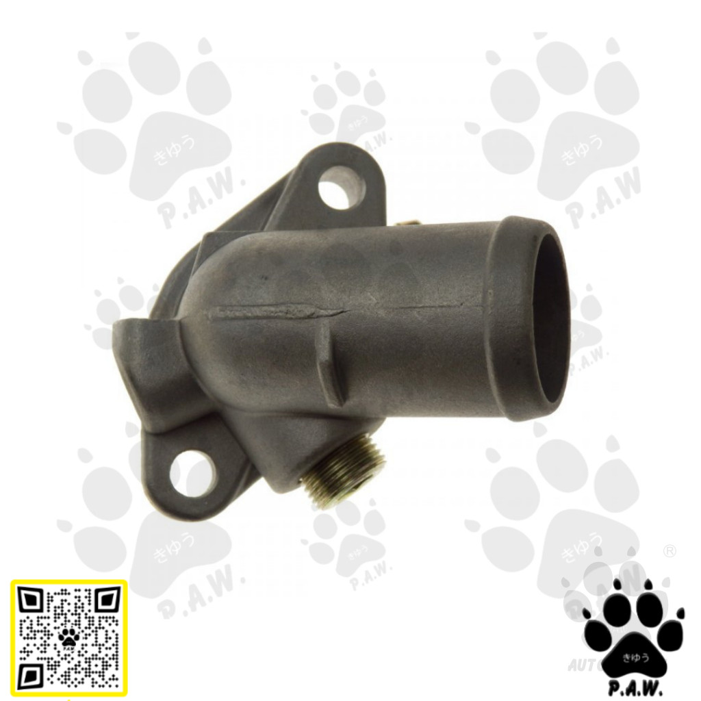 MD303981 PAW Thermostat Housing - Mitsubishi Pajero L049 Turbo, L200, L400, Inokom Lorimas (Aluminium) ( Pipe) (Top)