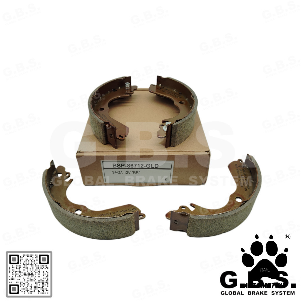 86712 GBS Brake Shoe - Proton Saga 12V (Gold)