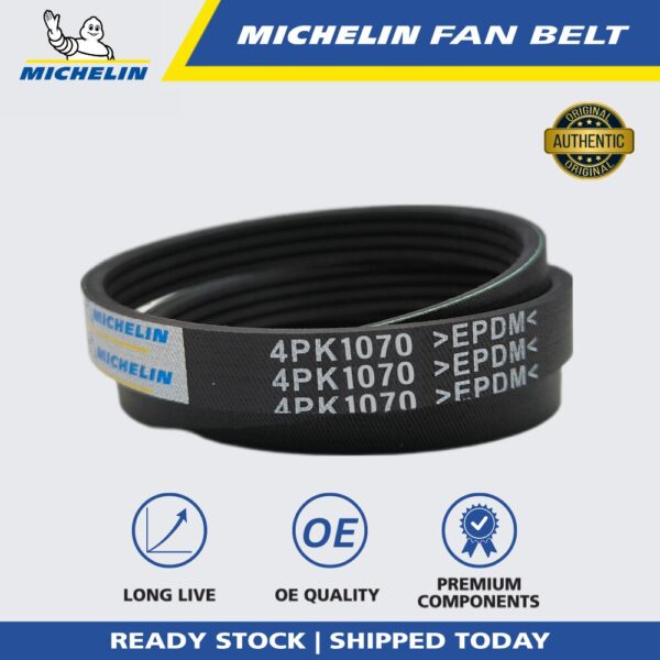 MICHELIN Honda Accord SM4, Toyota GX60 Fan Belt (4PK1070)
