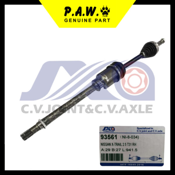 Second image of 93561 JXA Drive Shaft - Nissan Murano TZ51 QR25DE 2.5 FWD (2WD) (NI-8-034) (Right - Long)