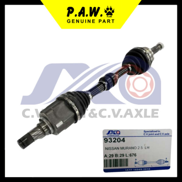 Second image of 93204 JXA Drive Shaft - Nissan Murano Z50/ TZ51 QR25DE 2.5 (Male-Crome) (Left - Short)