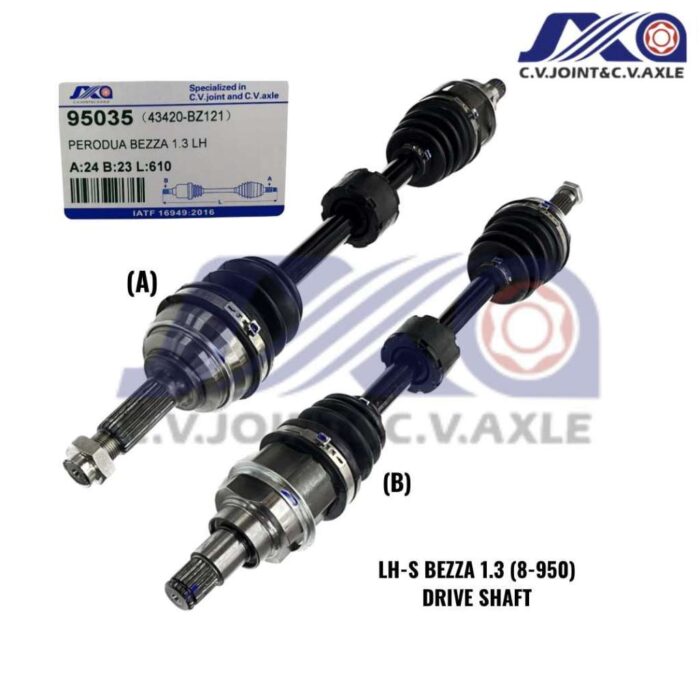 95035 JXA Drive Shaft (1pc) - Perodua Bezza 1.3 (Left - Short)
