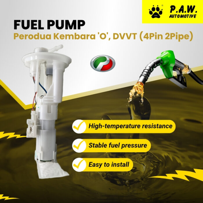 101961-6604 PAW Fuel Pump - Perodua Kembara Old 1998-2002 (4 PIN 2 Pipe) (23210-87405)