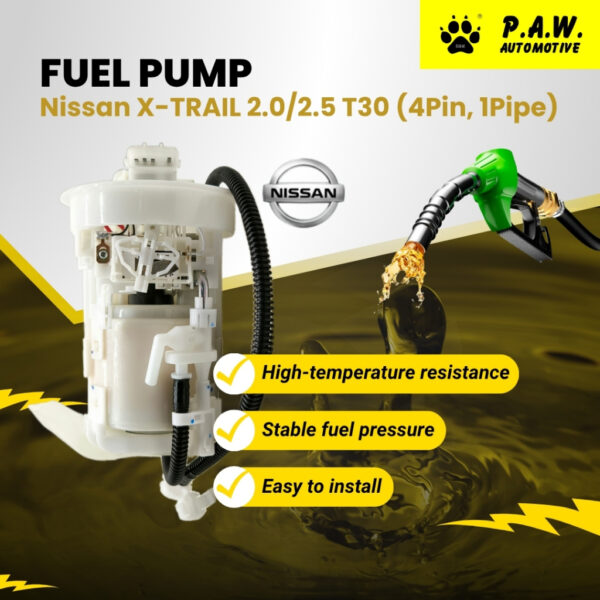 17040-8H31B PAW Fuel Pump - Nissan X-Trail T30 2.0 2.5 (4 PIN-1 Pipe) (17040-8H31B)