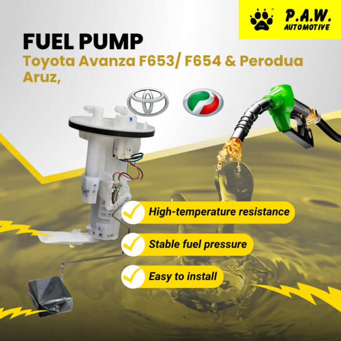 23210-BZ130 PAW Fuel Pump - Toyota Avanza F653/ F654 & Perodua Aruz (5 PIN 2 Pipe)