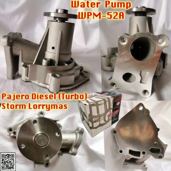 M-52A GMB Water Pump - Mitsubishi Storm L200 Pajero V6 Triton Lite 4x2 Inokom Lorimas (MD997686)