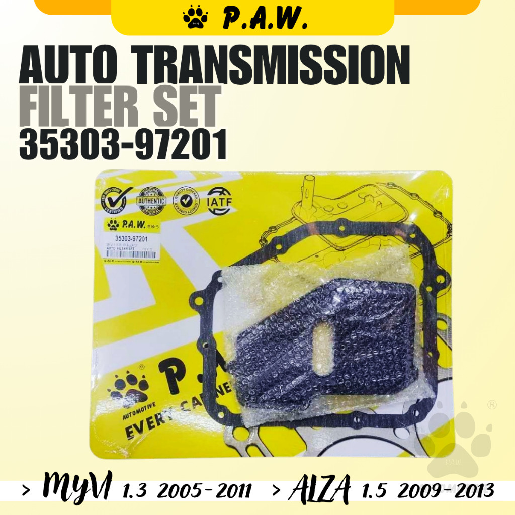 35303-97201 (SET) PAW Auto Transmission Filter Set - Perodua Myvi 1.3 2005-2011, Alza 1.5 2009-2014