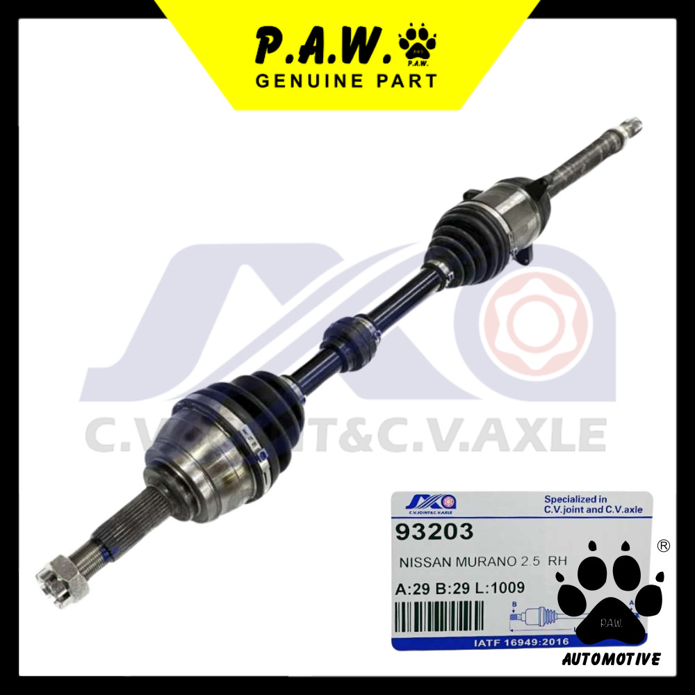 93203 JXA Drive Shaft - Nissan Murano Z50/ TZ51 QR25DE 2.5 (Male-Crome) (Right - Long)