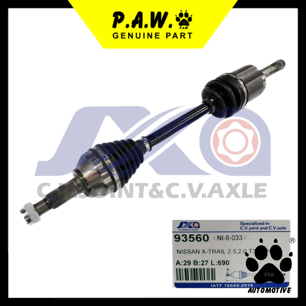 93560 JXA Drive Shaft - Nissan Murano TZ51 QR25DE 2.5 FWD (2WD) (NI-8-033) (Left - Short)