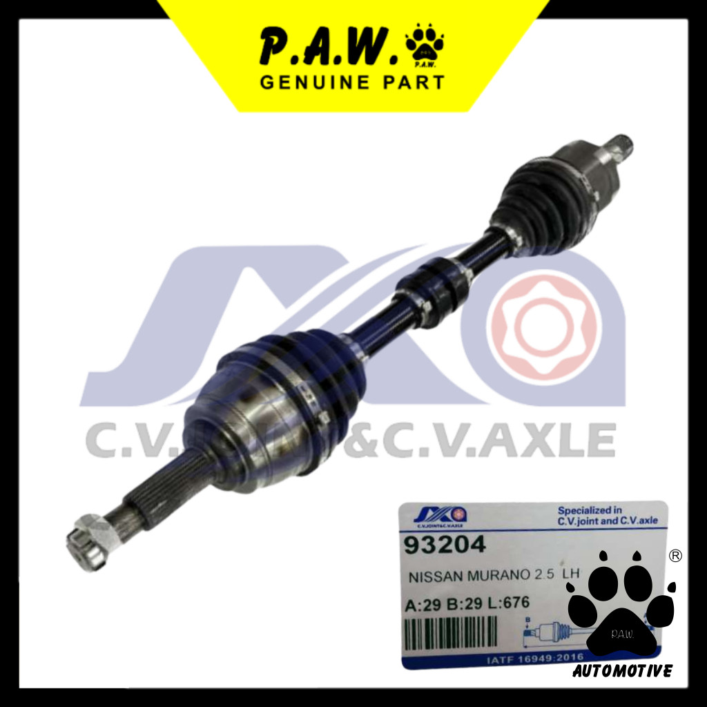 93204 JXA Drive Shaft - Nissan Murano Z50/ TZ51 QR25DE 2.5 (Male-Crome) (Left - Short)