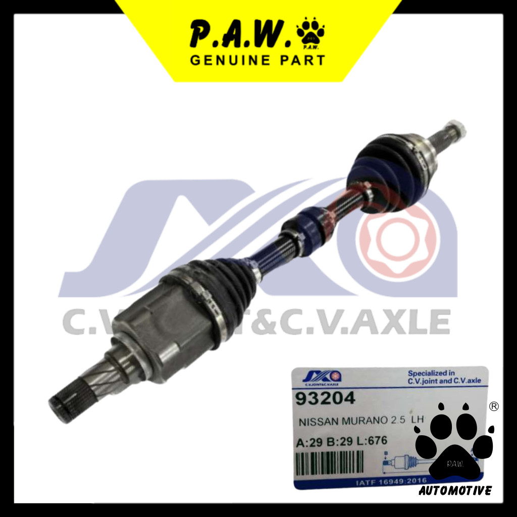 Second image of 93204 JXA Drive Shaft - Nissan Murano Z50/ TZ51 QR25DE 2.5 (Male-Crome) (Left - Short)