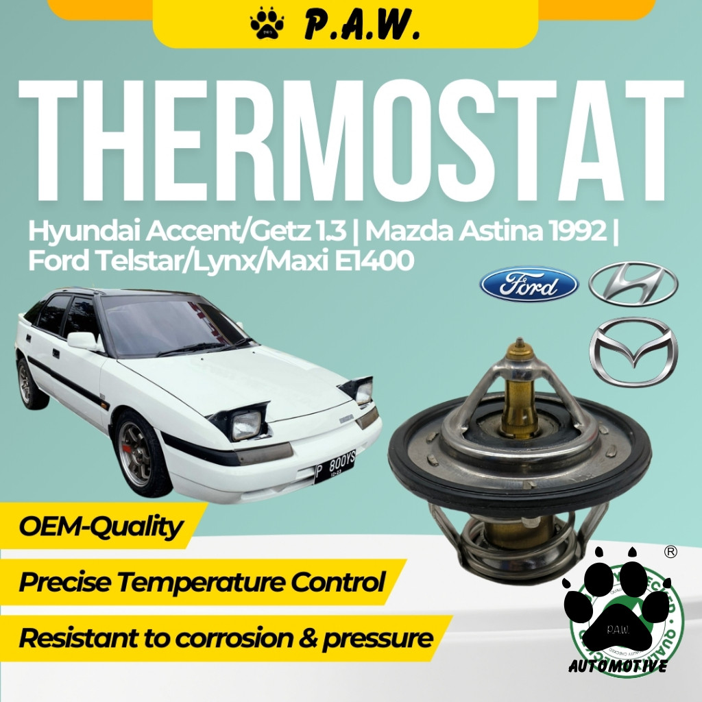 25500-22600 PAW Thermostat - Hyundai Accent, Getz 1.3, Ford Telstar, Lynx, Maxi E1400 Thermostat 82'C (Oring)