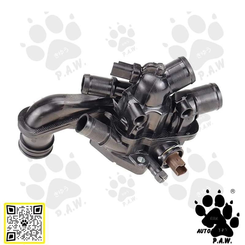 9808646980 PAW Thermostat Housing - Peugeot 508 207 208 308, Citreon DS3 C3 C4 1.4 1.6 (2 Pin Sensor)