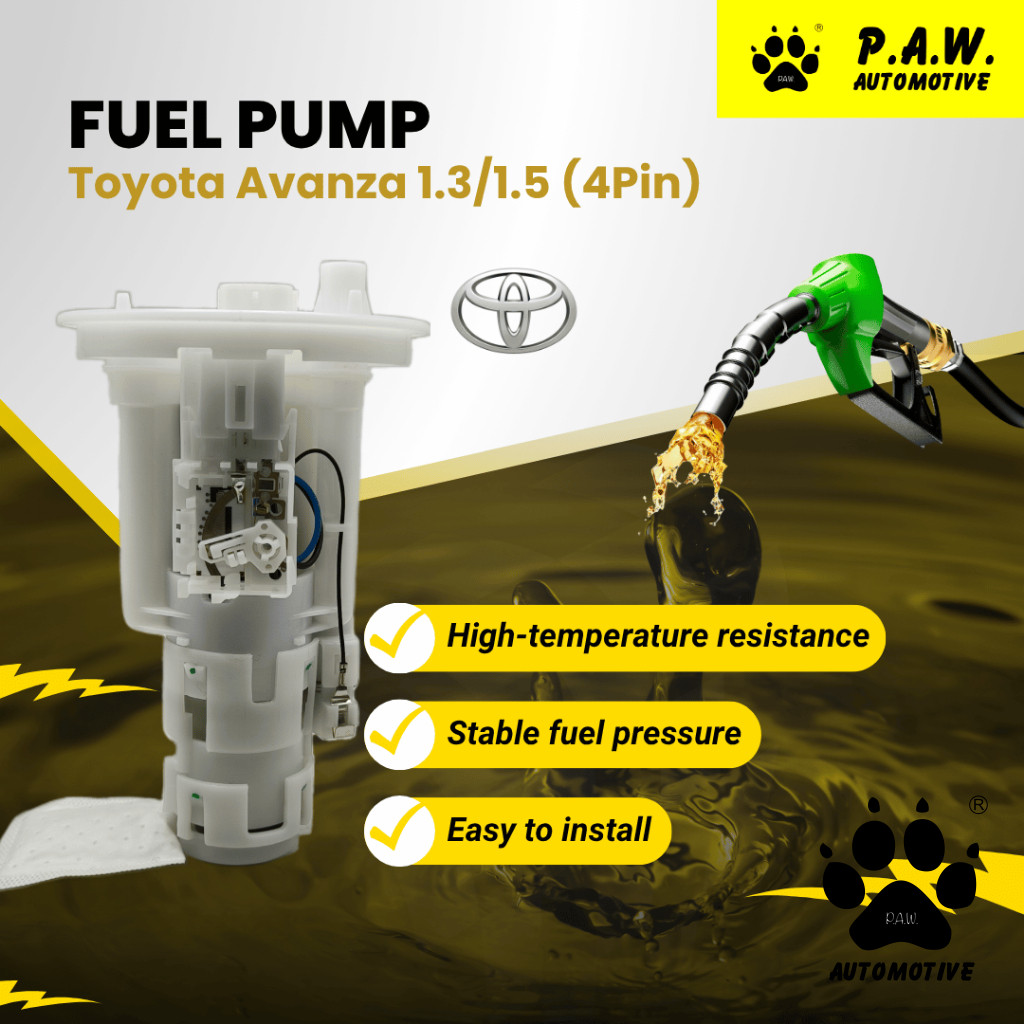 195130-2181 PAW Fuel Pump - Toyota Avanza 1.3/ 1.5, Perodua Kembara DVVT (4 PIN 1 Pipe) (23210-BZ010)