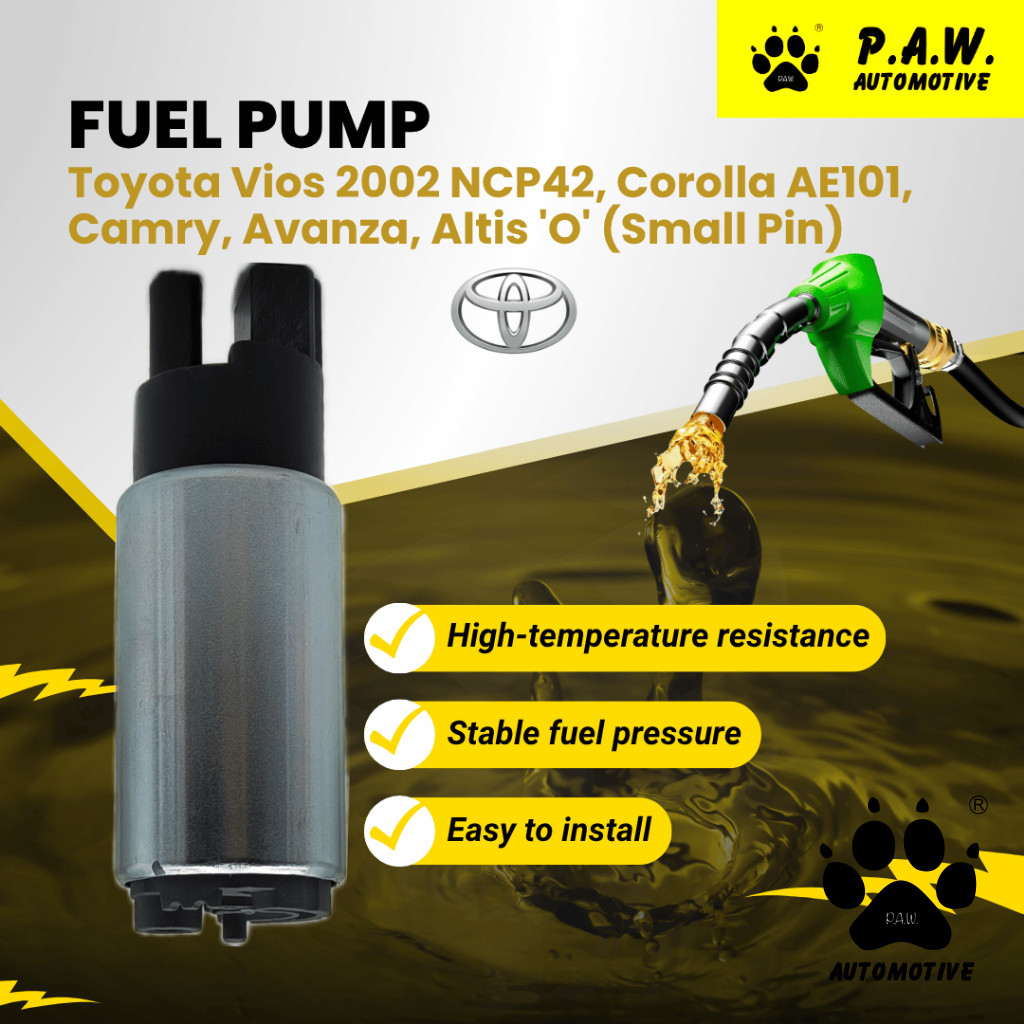 195130-6970 PAW Fuel Pump - Toyota Unser KF80, Vios NCP42, Corolla AE101/ AE111, Estima ACR30/ MCR30, Wish 1.8/2.0
