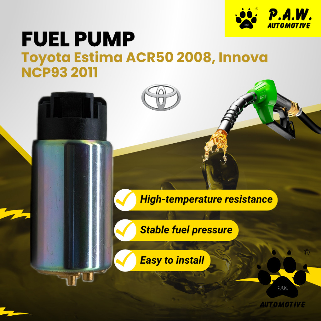 23220-0M011 PAW Fuel Pump - Toyota Vios NCP93, Estima ACR50, Camry ACV40, Innova TGN40