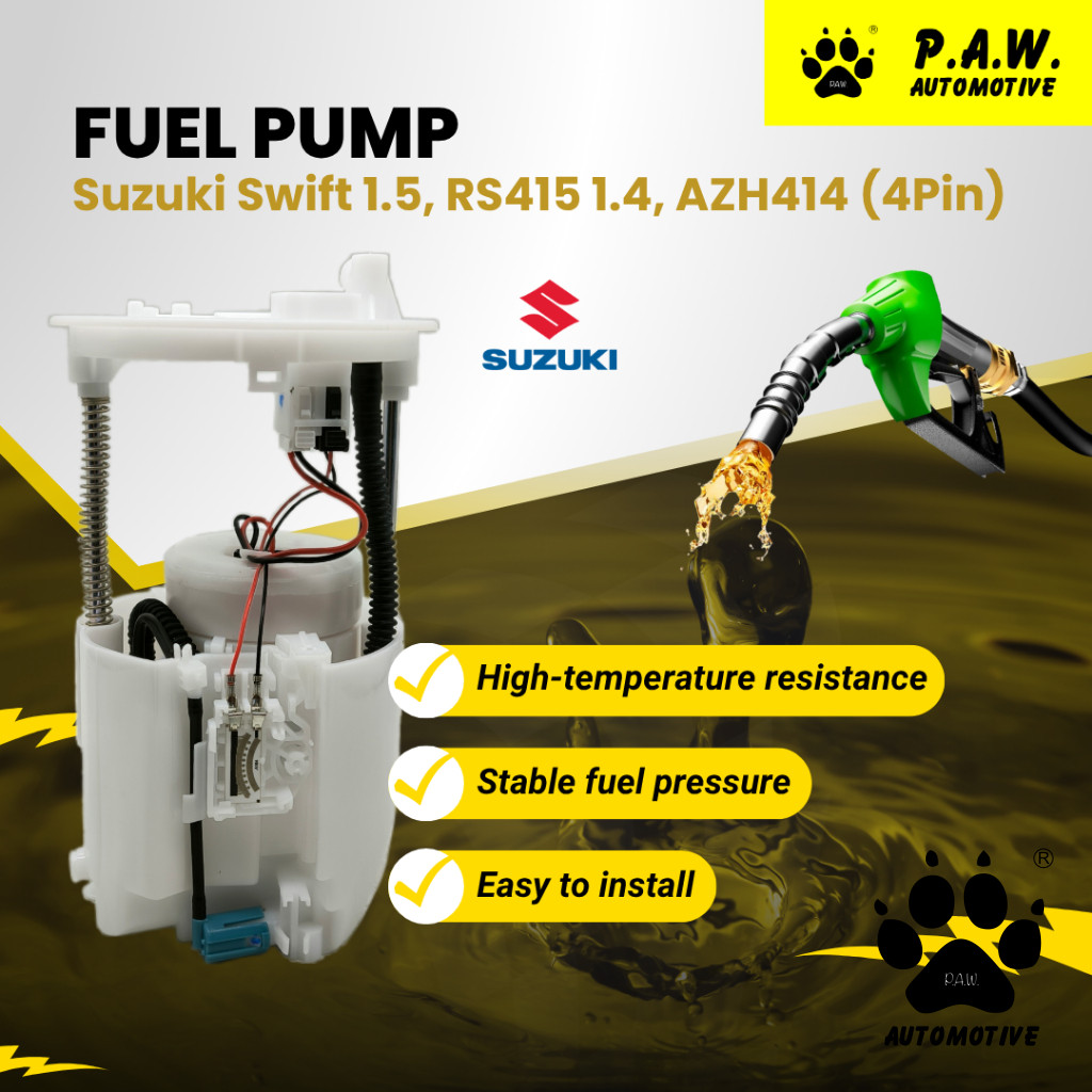 15100-63840 PAW Fuel Pump - Suzuki Swift RS415 1.5/ RS416 1.6/ AZH414 1.4 (4 PIN 1 Pipe) (15100-63811)