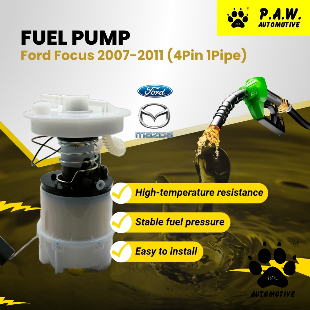 3M51-9H307 PAW Fuel Pump - Ford Focus MK2 2.0 2007-2011 (4 PIN-1 Pipe)