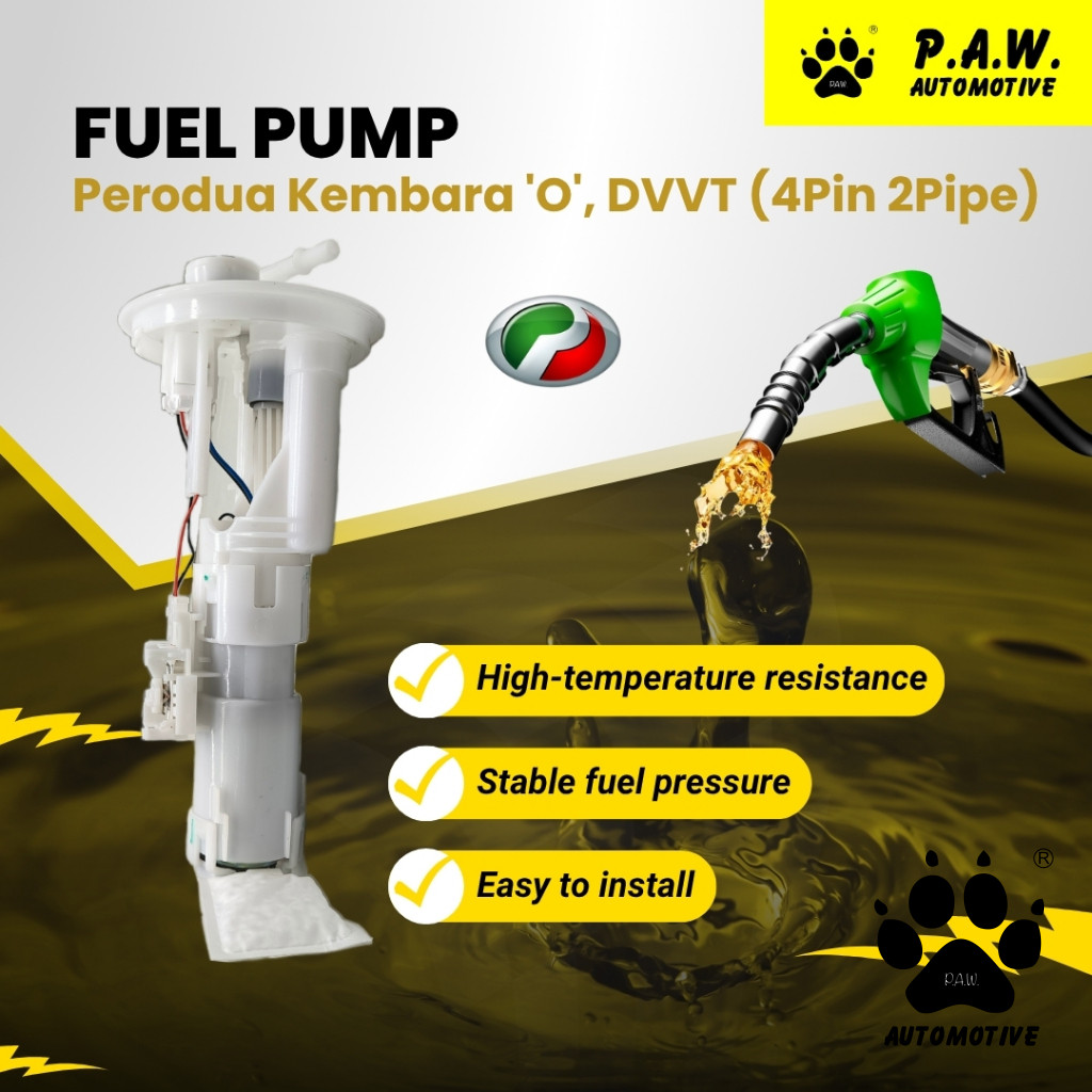 101961-6604 PAW Fuel Pump - Perodua Kembara Old 1998-2002 (4 PIN 2 Pipe) (23210-87405)