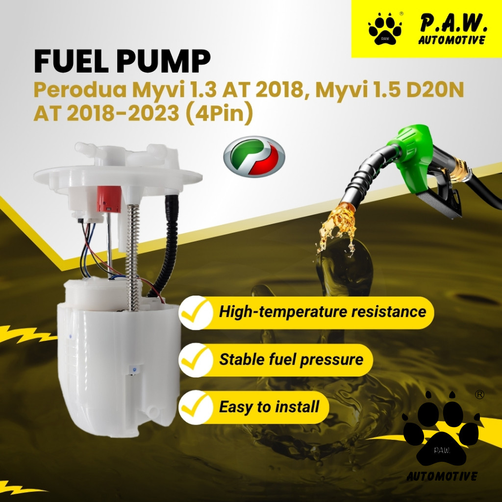 23210-BZ340 PAW Fuel Pump - Perodua Myvi D20N 1.3 1.5 (4 PIN 3 Pipe)