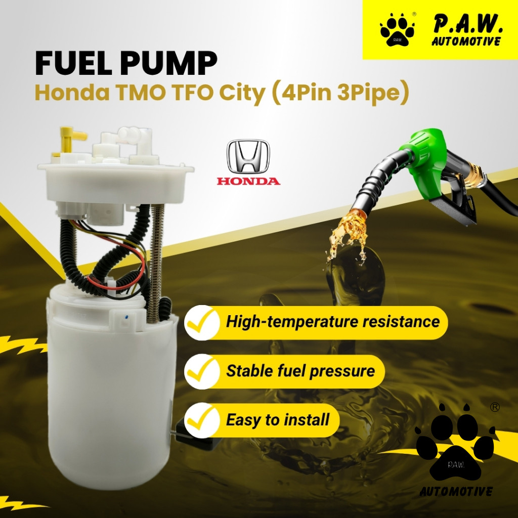 17708-TFO-003 PAW Fuel Pump - Honda Jazz TFO City TMO 2009 (4 PIN) (3 Pipe)
