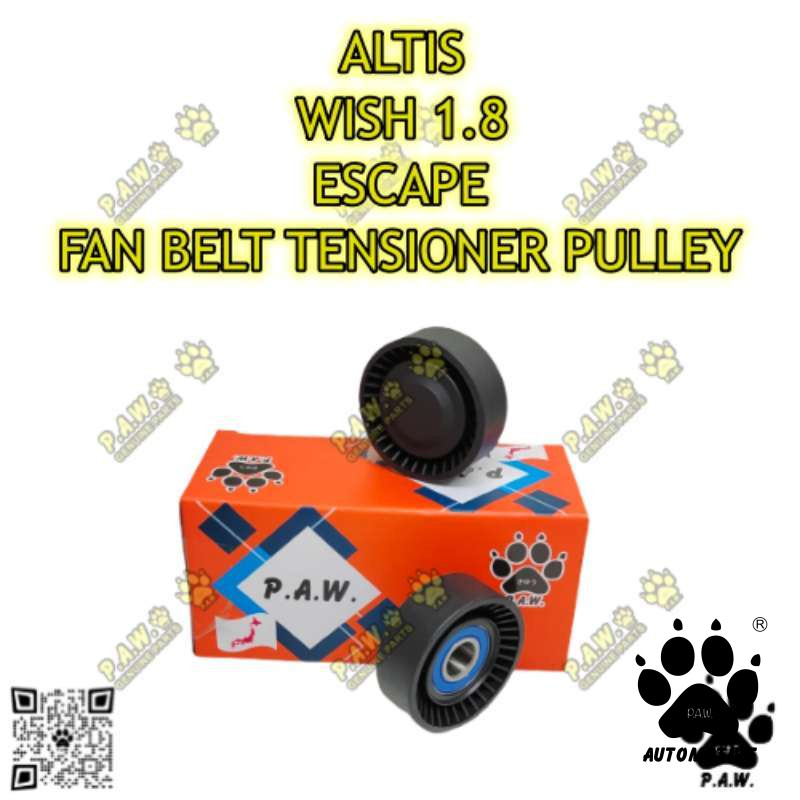 16603-22013 GloBelt Idler Pulley - Toyota Corolla Altis 1.6/ 1.8 2001-2007, Wish 1.8 & Tata & Ford Escape (Steel)