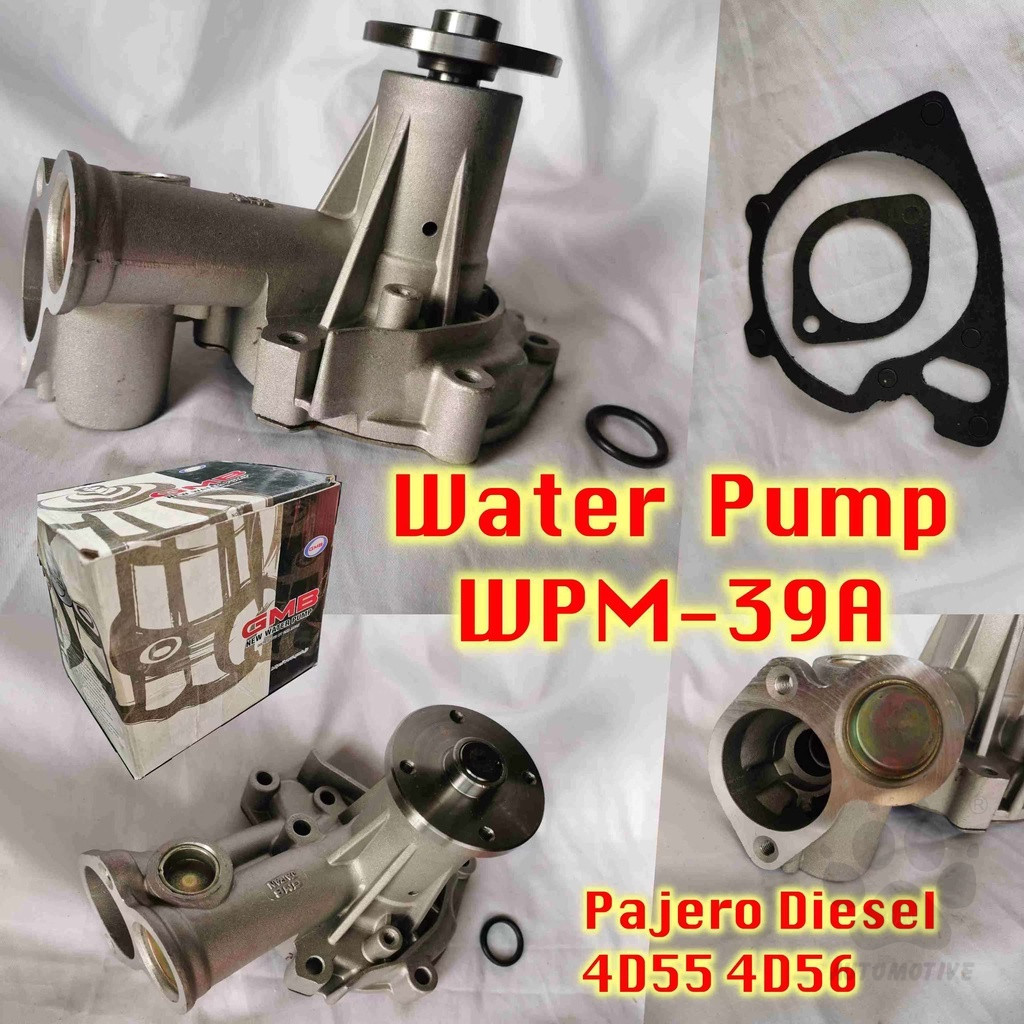 M-39A GMB Water Pump - Mitsubishi Pajero L049 Diesel 4D55 4D56 Triton 2WD (25100-42000)