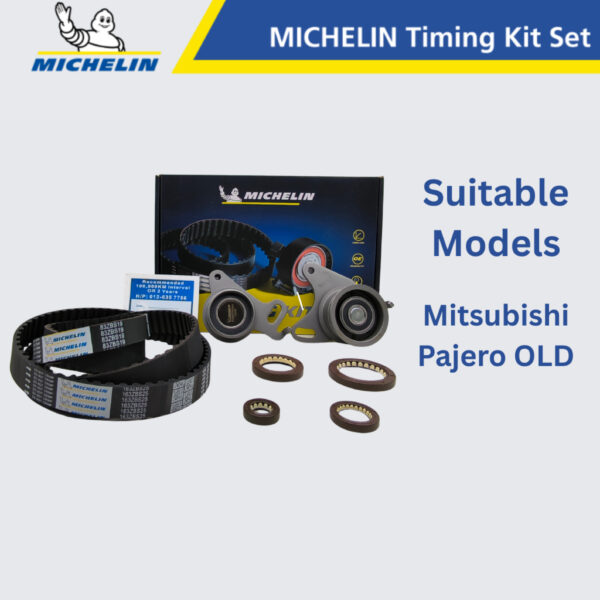 1M16ZBS25 MICHELIN Timing Kit Set - Mitsubishi Pajero L044/ L049/ V24W 1990- / V44W 4D56 2.5