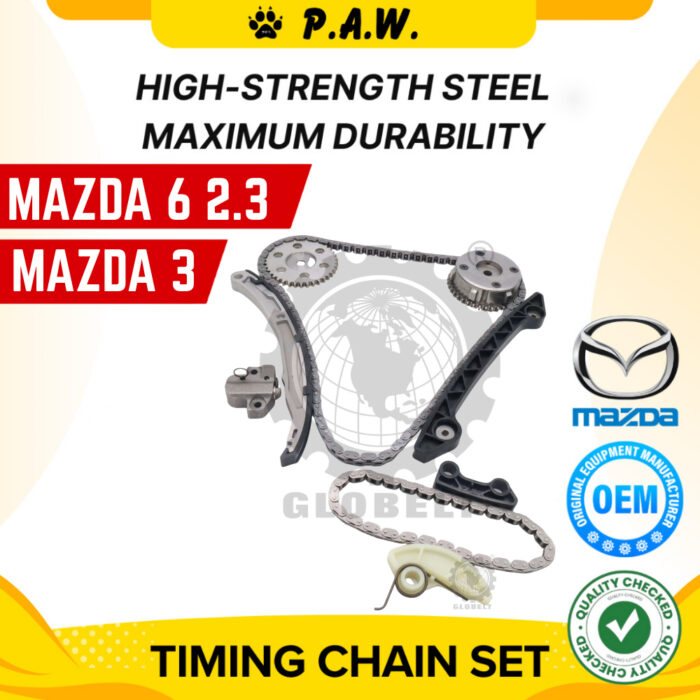 FD005B GloBelt Timing Chain Set (138 & 52) Mazda 6 2.3 2006-, Mazda 3, CX7 L3