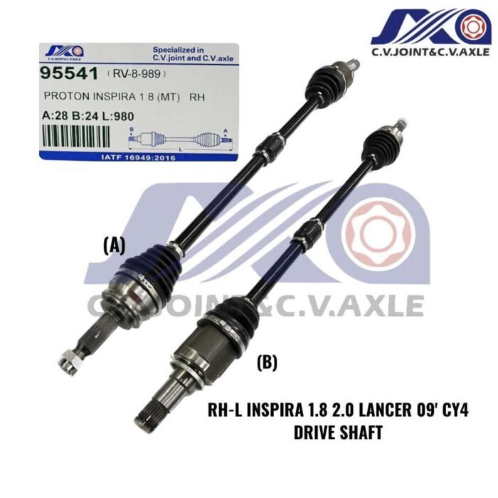 95541 JXA Drive Shaft (1pc) - Proton Inspira 1.8/ 2.0 (MT) (Right - Long)
