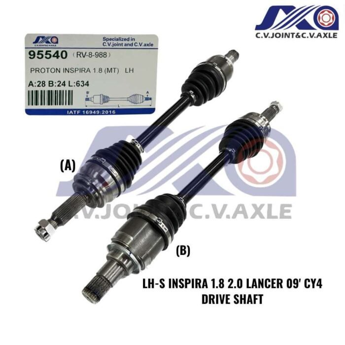 95540 JXA Drive Shaft (1pc) - Proton Inspira 1.8/ 2.0 (MT) (Left - Short)