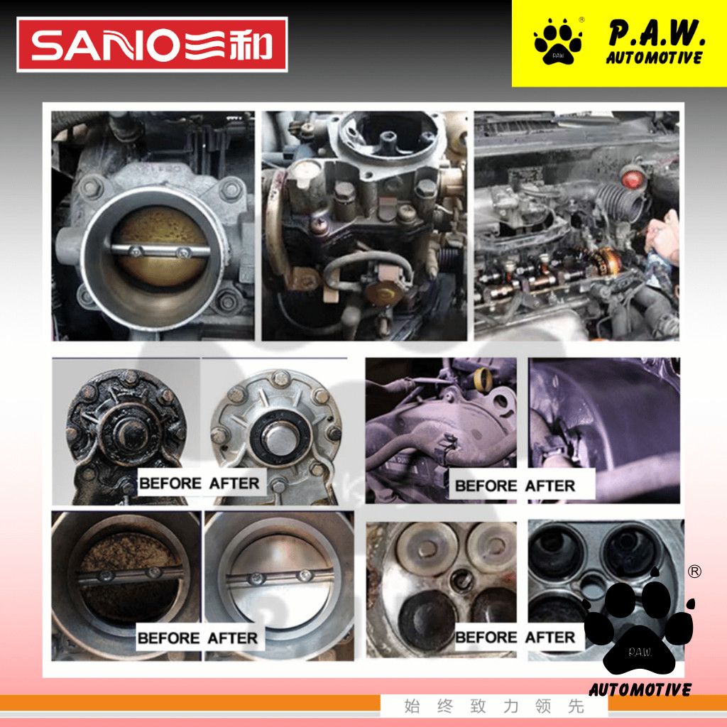 Second image of SANVO Throttle Body & Carburetor Degreaser Cleaner (450ml) | Fast Degreaser | Carbon Deposits | 三和