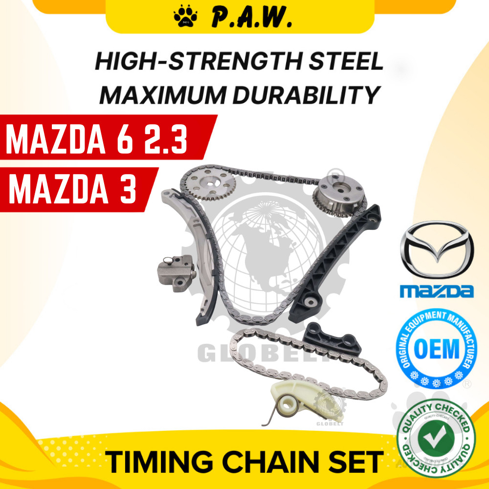 FD005B GloBelt Timing Chain Set (138 & 52) Mazda 6 2.3 2006-, Mazda 3, CX7 L3