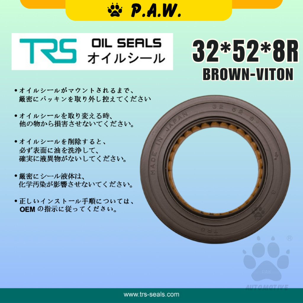 Second image of 32*52*8R TRS Top Converter Oil Seal - Perodua Kancil, Myvi (Gearbox) (Viton) (90043-11336) | 18RF